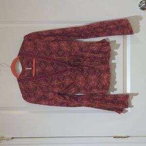 Free people patterned blouse
